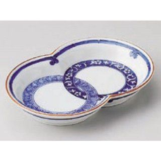bowl kbu056 29 522 [6.5 x 4.41 x 0.87 inch] Japanese tabletop kitchen dish Direction with wheels connected with direction [16.5x11.2x2.2cm] restaurant restaurant business for Japanese inn kbu056 29 522 Bowls Kitchen & Dining