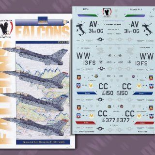 F 16 Falcons, Part 3 13, 522, 523 FS (1/48 decals, Eagle Strike 48074) Toys & Games