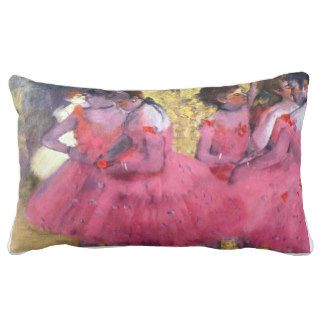 Edgar Degas   Dancers in pink between the scenes Throw Pillows