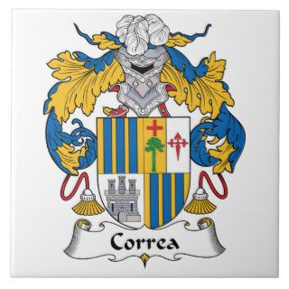 Correa Family Crest Ceramic Tile