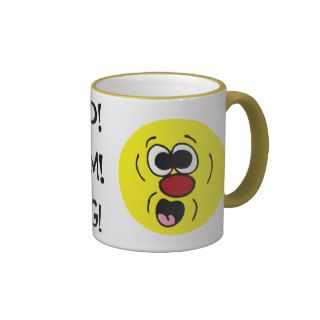Excited Smiley Face Grumpey Mugs