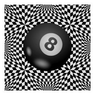 Behind the Mystical Eight Ball Poster