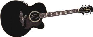 Takamine G Series EG523SC B Jumbo Acoustic Electric Guitar, Black Musical Instruments