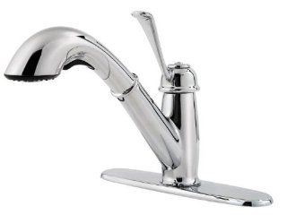 Bixby One Handle Centerset Pull Out Kitchen Faucet Finish Polished Chrome   Touch On Kitchen Sink Faucets  