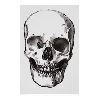Skulls Poster Print Black & White Pop Art Posters