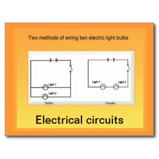 Education, Science, Electrical circuits Post Card