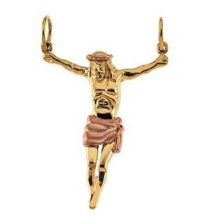 14k Yellow Gold 29x2250mm Polished Crucifix Cross Pendant Jewelry Jewelry