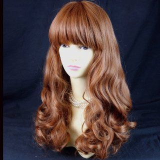 Sexy Gorgeous Layered Light Auburn Wavy Long Ladies Wigs Heat Resistant Wig Toys & Games