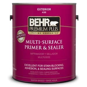 BEHR Premium Plus 1 gal. Multi Surface Primer and Sealer Exterior 43601