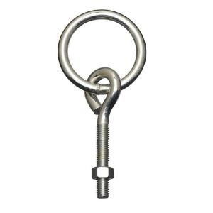 National Hardware 3/8 in. x 3 3/4 in. Zinc Plated Hitch Ring with Bolt 2061BC HITCH RING W/BLT