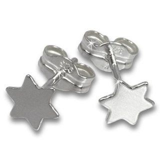 SilberDream earring silver asterisk, stud, 925 Sterling Silver SDO540 SilberDream Jewelry