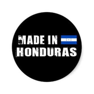 Made in Honduras Round Sticker