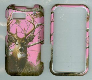 Camoflague Pink Buck Deer Faceplate Hard Case Protector Motorola Defy Mb525 Cell Phones & Accessories