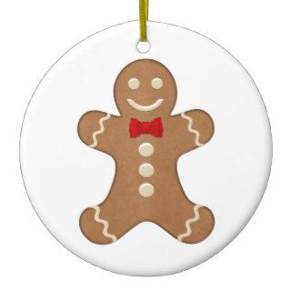 Gingerbread Man Cookie Christmas Holiday Ornament