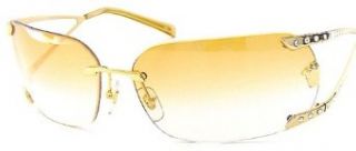New Versace N86 H N86H N30/541 Swarovski Sunglasses Gradient Brown Shades Gold Frame Size 66 13 120 Clothing