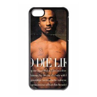 Custom Tupac New Back Cover Case for iPhone 5C CLR541 Cell Phones & Accessories