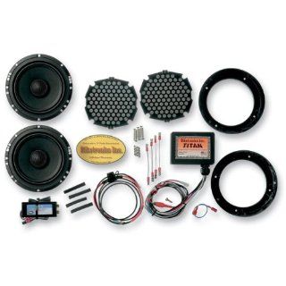Biketronics 61/2in. Titan II Coaxial Speaker Upgrade Kit with Universal Titan Amplifier BT4571 Automotive