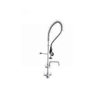Elkay LK543AF10C Solid Brass Universal Pre Rinse Pull Down Spray Faucet with 10" Swivel Spout, Single Hole Deck Mount, 3.2 GPM Touch On Kitchen Sink Faucets