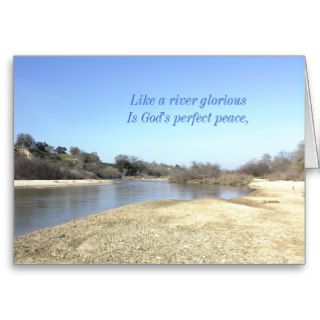 Inspirational card Like a River Glorious