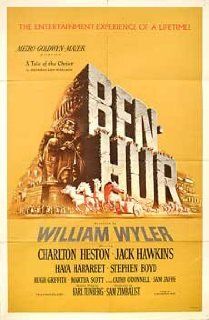 Ben Hur 1959 Original USA One Sheet Movie Poster William Wyler Charlton Heston Charlton Heston, Jack Hawkins, Haya Harareet, Stephen Boyd Entertainment Collectibles