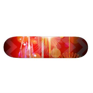 Sparkle and Shine Chevron Light Rays Abstract Skate Board