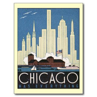 Chicago Has Everything Post Card