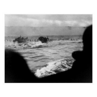 D DAY Omaha Beach First Wave France World War II Poster