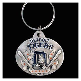 Detroit Tigers Key Ring   MLB Baseball Fan Shop Sports Team Merchandise  Sports Related Key Chains  Sports & Outdoors
