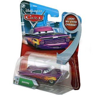 Disney / Pixar CARS Movie 155 Die Cast Car with Lenticular Eyes Series 2 Purple Ramone Toys & Games