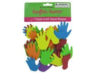 Foam craft hand and feet shapes   Pack of 48 Toys & Games