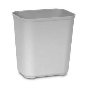 Rubbermaid Commercial Products 28 qt. Fire Resistant Gray Waste Basket FG 2543 GRA