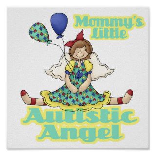 Mommys Little Autistic Angel Poster
