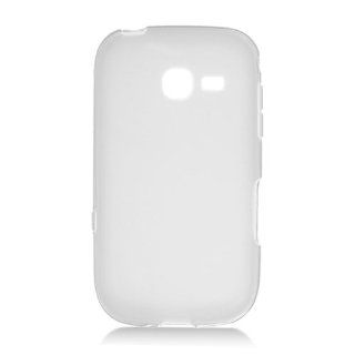 SAM R480C SKIN COVER TPU TRANSPARENT FROSTED PAT WHITE#529 Cell Phones & Accessories