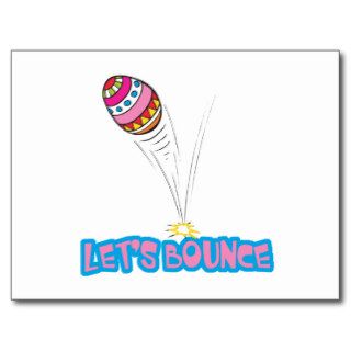 Lets Bounce Easter Egg Post Cards