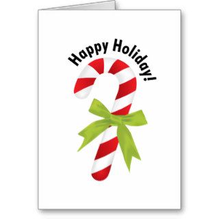 Candy Cane Happy Holiday Card