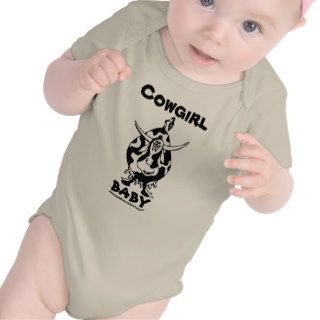 Cowgirl funny baby t shirt