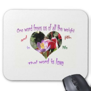 love quote mouse pad   great anniversary gift