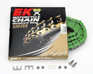 EK Chain 530 ZVX2 Chain   150 Links   Green , Chain Type 530, Color Green, Chain Length 150, Chain Application Offroad 530ZVX2 150/N Automotive
