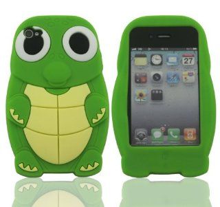 VanMobileGear IPHC 545 2MX(BK) p Panda Silicone Jelly Skin Case Cover for Apple iPhone 4/4S   Retail Packaging   Black Cell Phones & Accessories