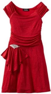 Amy Byer Girls 7 16 Glitter Knit Dress, Red, 16 Special Occasion Dresses Clothing