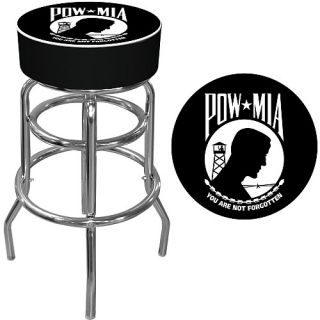 Trademark Global POW/MIA Logo Padded Bar Stool (POW1000)