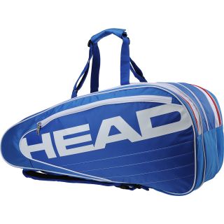 HEAD Elite Combi Tennis Bag, Blue/white/red