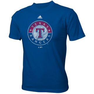 adidas Youth Texas Rangers Distressed Logo Short Sleeve T Shirt   Size Xl,