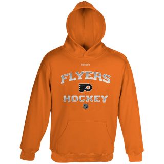 REEBOK Youth Philadelphia Flyers Authentic Elite Fleece Pullover Hoody   Size