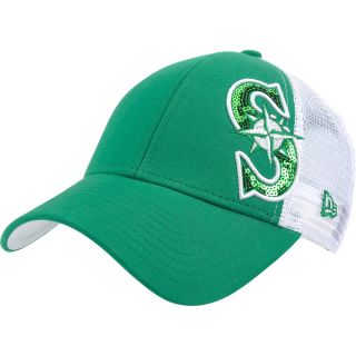 NEW ERA Womens Seattle Mariners St. Patricks Day Sequin Shimmer 9FORTY