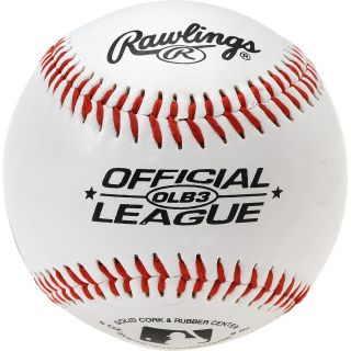 Rawlings OLB3 9 Recreational Baseball, White