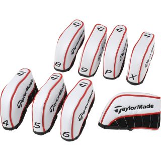TAYLORMADE Iron Headcovers   8 Pack, White