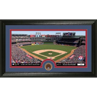 The Highland Mint Texas Rangers Infield Dirt Coin Panoramic Photo Mint