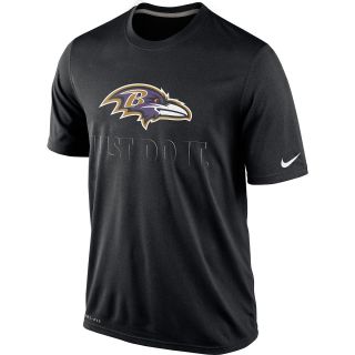 NIKE Mens Baltimore Ravens Legend Just Do It Dri FIT Short Sleeve T Shirt  