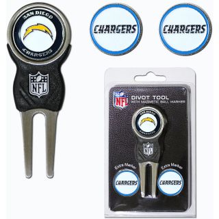 Team Golf San Diego Chargers 3 Marker Signature Divot Tool Pack (637556326454)